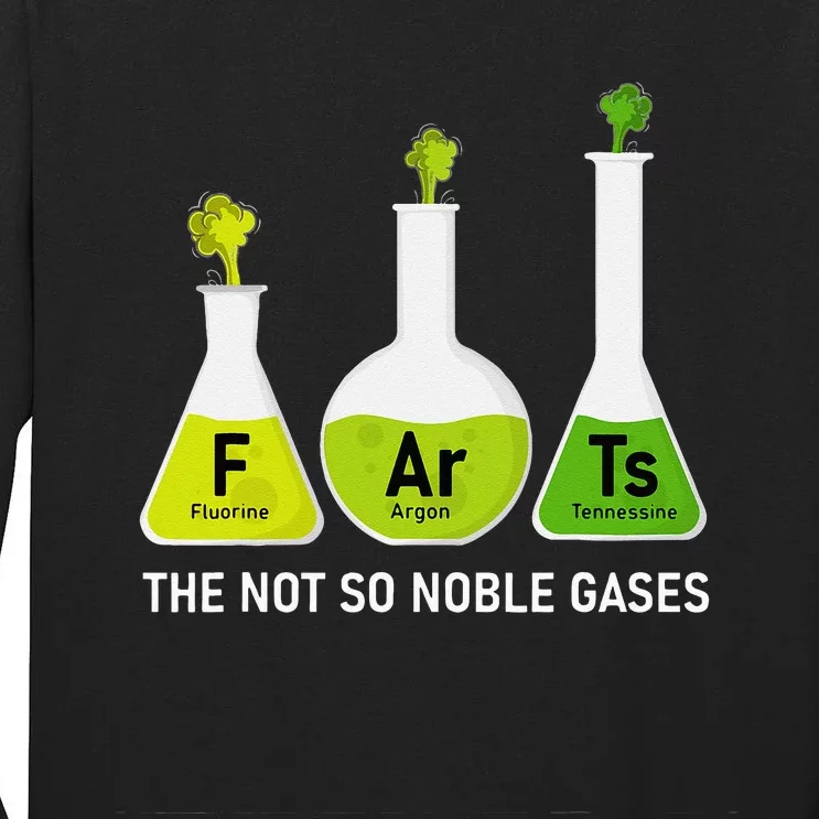 Farts The Not So Noble Gases Funny Chemistry Tall Long Sleeve T-Shirt