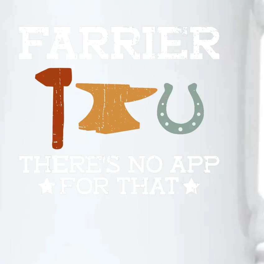 Farrier There's No App For That Farrier Blacksmith Forge Black Color Changing Mug