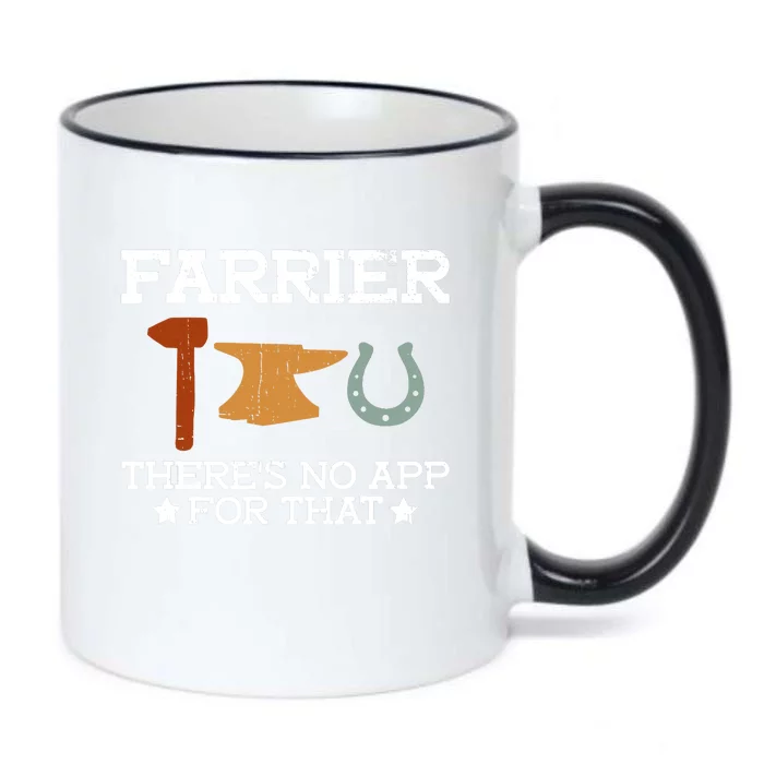 Farrier There's No App For That Farrier Blacksmith Forge Black Color Changing Mug