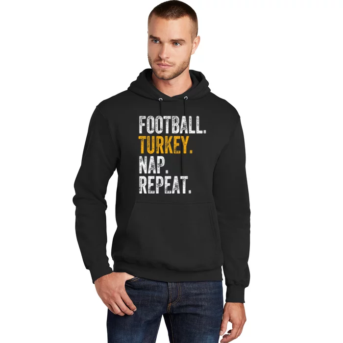 Football Turkey Nap Repeat Hoodie