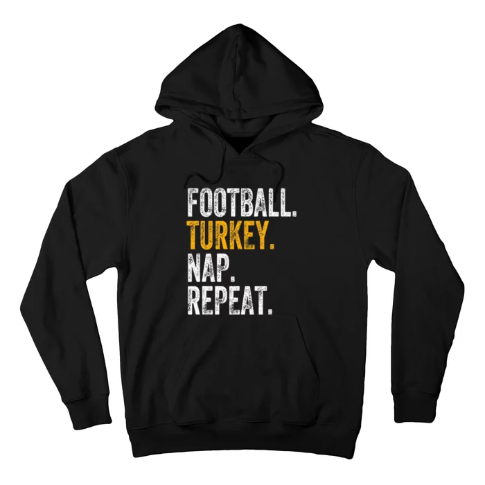 Football Turkey Nap Repeat Hoodie