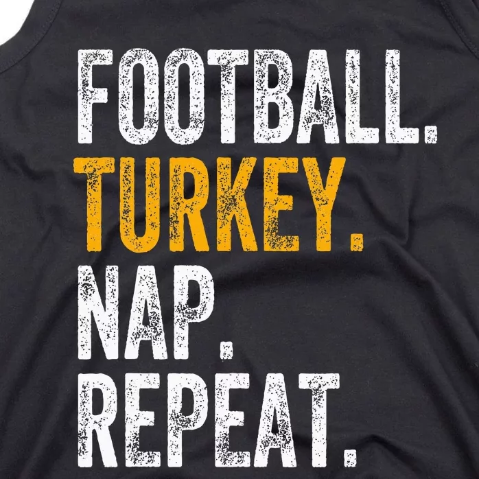 Football Turkey Nap Repeat Tank Top