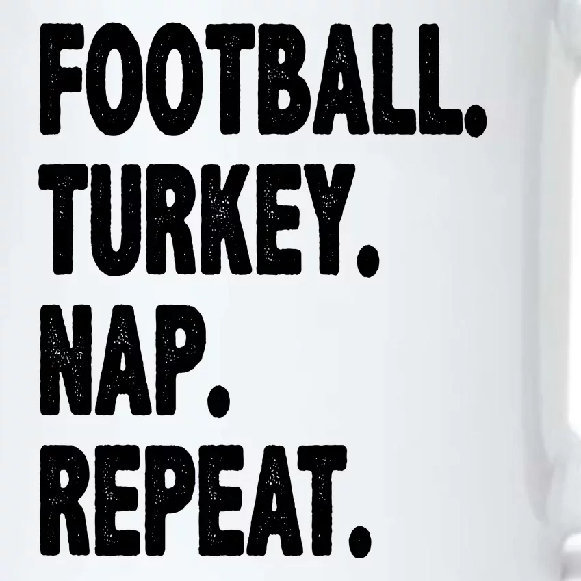 Football Turkey Nap Repeat Black Color Changing Mug