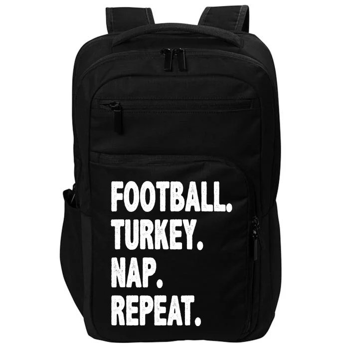 Football Turkey Nap Repeat Impact Tech Backpack