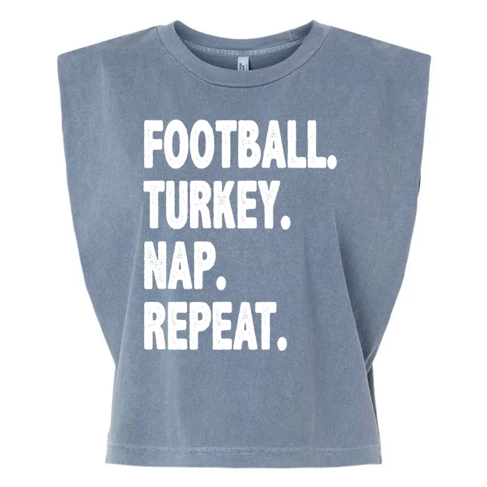 Football Turkey Nap Repeat Garment-Dyed Women's Muscle Tee