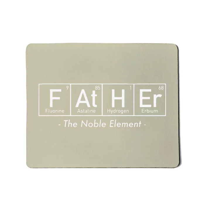 Father The Noble Element Dad Fathers Day Mousepad