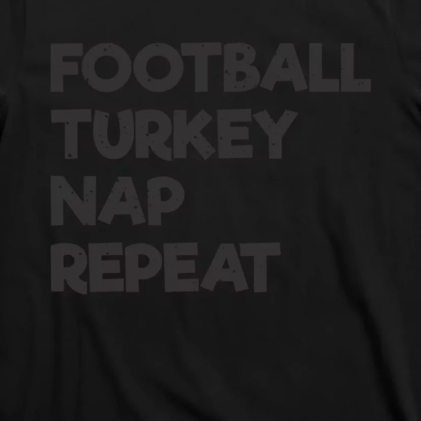 Football Turkey Nap Repeat T-Shirt