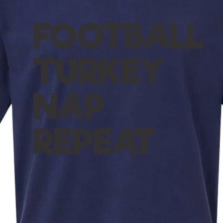 Football Turkey Nap Repeat Sueded Cloud Jersey T-Shirt