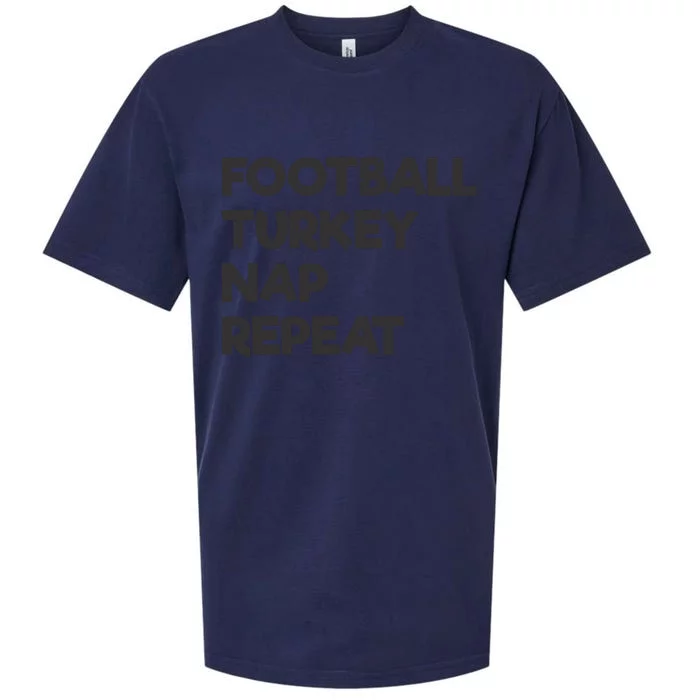 Football Turkey Nap Repeat Sueded Cloud Jersey T-Shirt