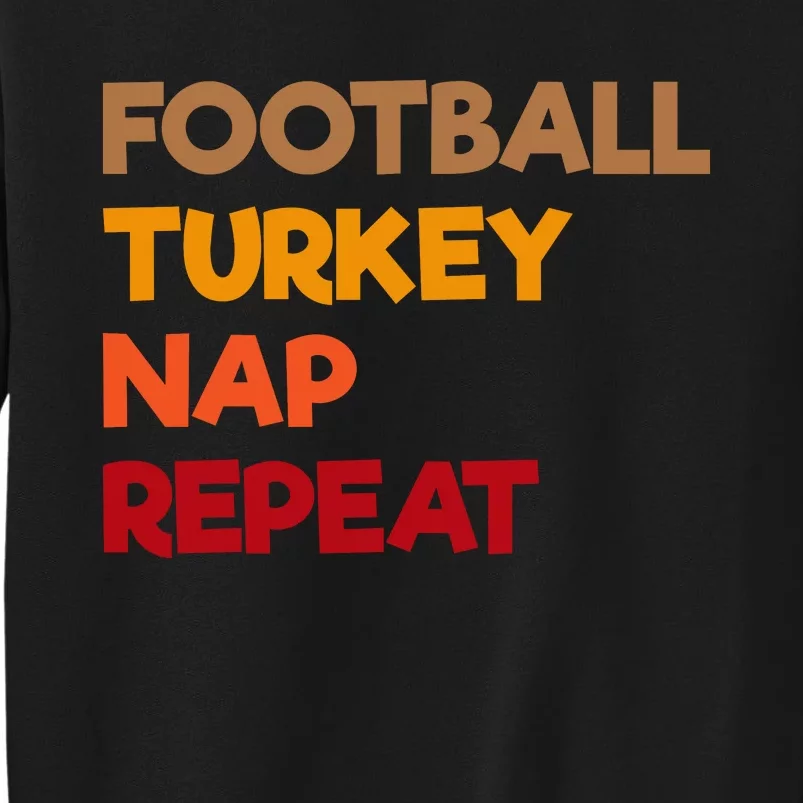 Football Turkey Nap Repeat Sweatshirt