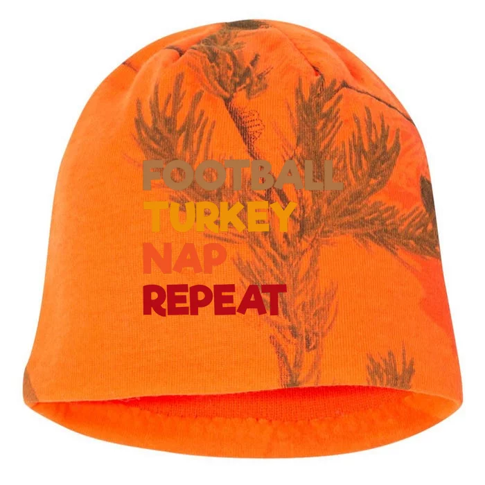 Football Turkey Nap Repeat Kati - Camo Knit Beanie