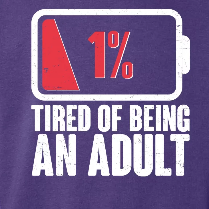 Funny Tired Of Being An Adult Low Battery Toddler Hoodie