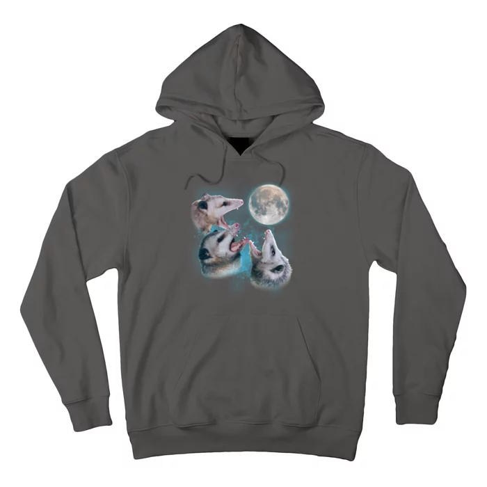 Funny Three Opossum Moon Hoodie