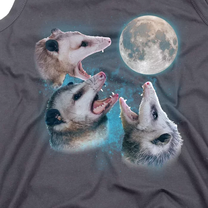 Funny Three Opossum Moon Tank Top