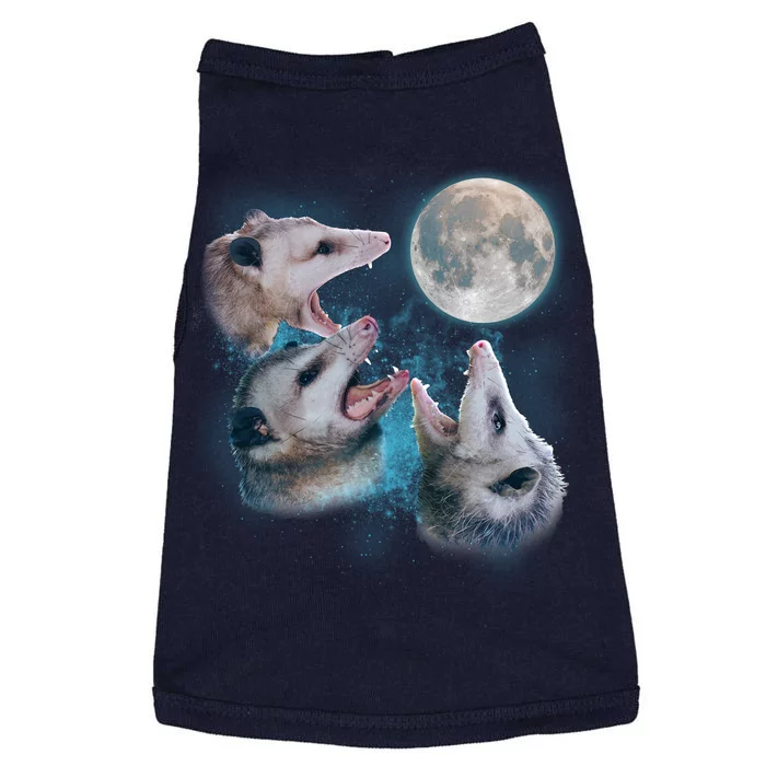 Funny Three Opossum Moon Doggie Tank