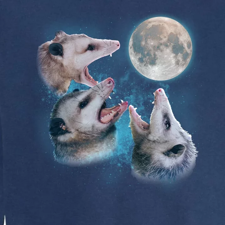 Funny Three Opossum Moon Garment-Dyed Sweatshirt