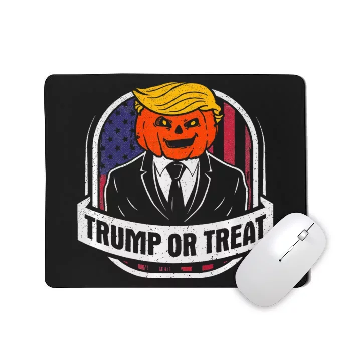 Funny Trump Or Treat Halloween Premium Mousepad