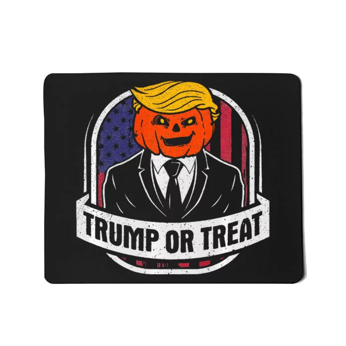 Funny Trump Or Treat Halloween Premium Mousepad