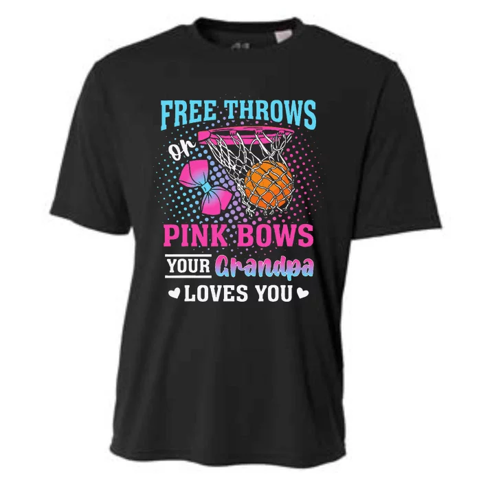 Free Throws Or Pin.K Bows Your Grandpa Loves You Gender Cooling Performance Crew T-Shirt