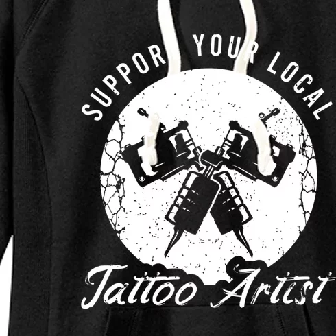 Funny Tattoo Outfit For A Tattoo Artist Gift Women's Fleece Hoodie