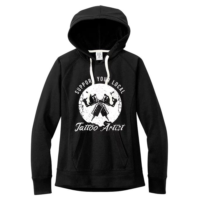 Funny Tattoo Outfit For A Tattoo Artist Gift Women's Fleece Hoodie