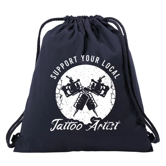 Funny Tattoo Outfit For A Tattoo Artist Gift Drawstring Bag