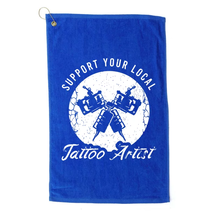 Funny Tattoo Outfit For A Tattoo Artist Gift Platinum Collection Golf Towel