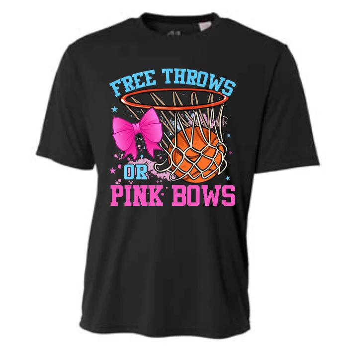 Free Throws or Pink Bows Pregnancy Pink or Blue Cooling Performance Crew T-Shirt