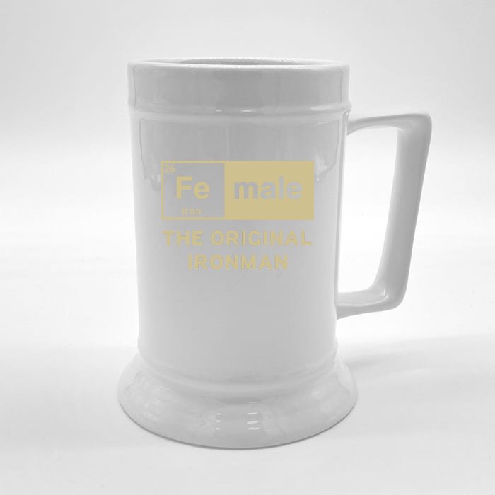 Female The Original Ironman Front & Back Beer Stein