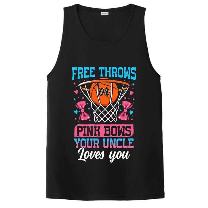 Free Throws Or Pink Bows Your Uncle Loves You Performance Tank