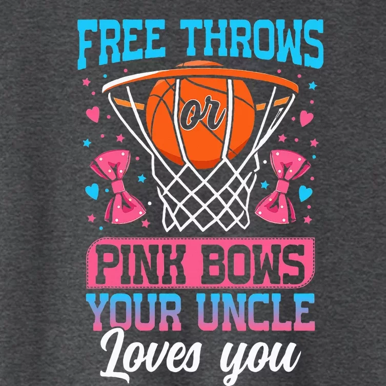 Free Throws Or Pink Bows Your Uncle Loves You Women's Crop Top Tee