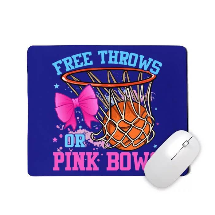 Free Throws Or Pink Bows Pregnancy Pink Or Blue Mousepad