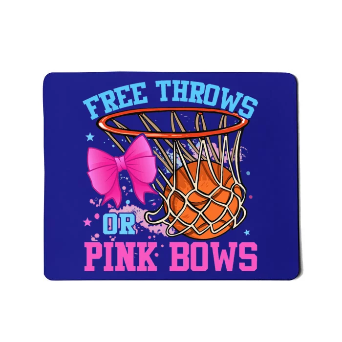 Free Throws Or Pink Bows Pregnancy Pink Or Blue Mousepad