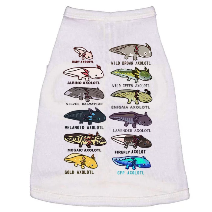 Funny Type Of Axolotls Funny Axolotl Lovers Doggie Tank