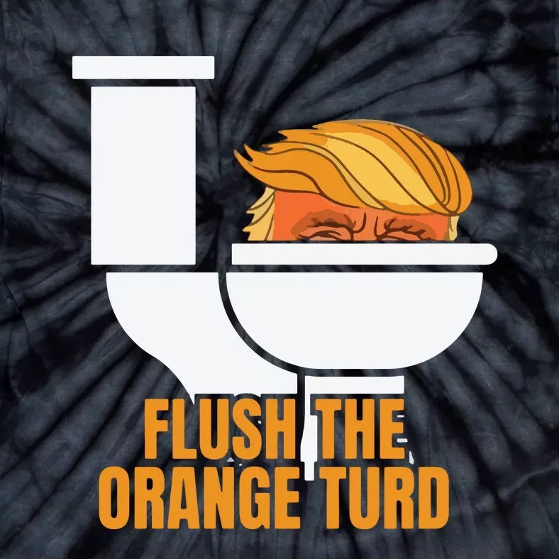 Flush The Orange Turd Tie-Dye T-Shirt