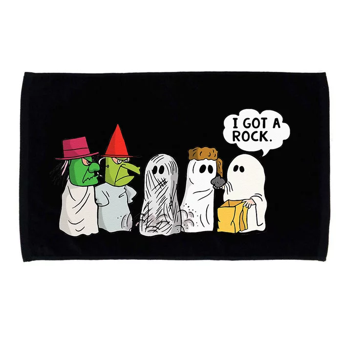 Funny Trick Or Treat Halloween Ghost Costume I Got A Rock Microfiber Hand Towel