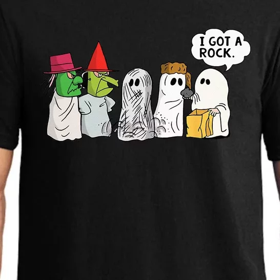 Funny Trick Or Treat Halloween Ghost Costume I Got A Rock Pajama Set