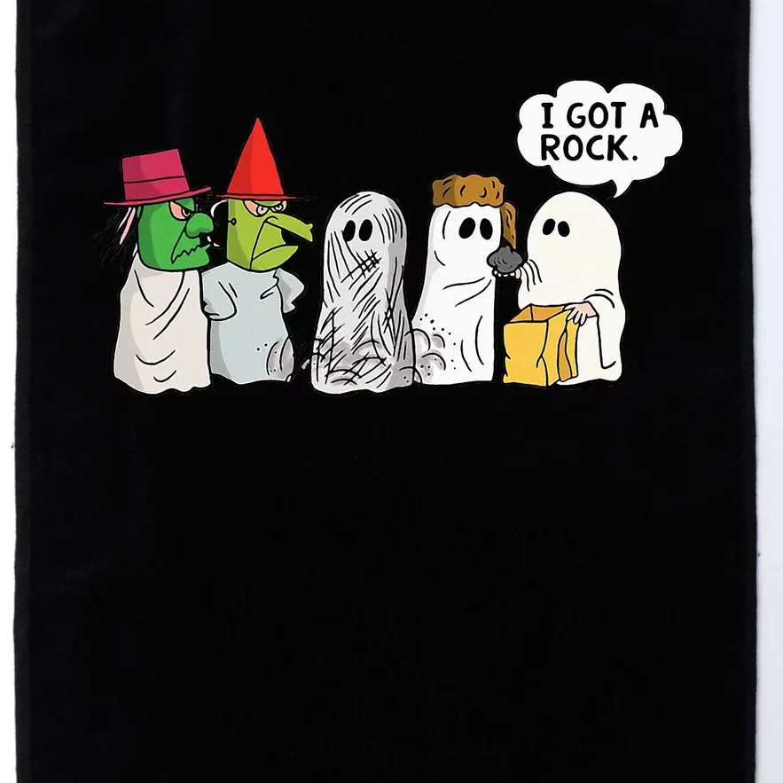 Funny Trick Or Treat Halloween Ghost Costume I Got A Rock Platinum Collection Golf Towel