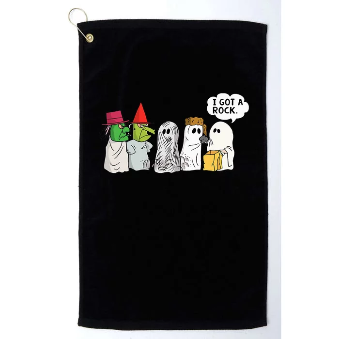 Funny Trick Or Treat Halloween Ghost Costume I Got A Rock Platinum Collection Golf Towel