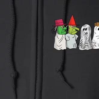 Funny Trick Or Treat Halloween Ghost Costume I Got A Rock Full Zip Hoodie