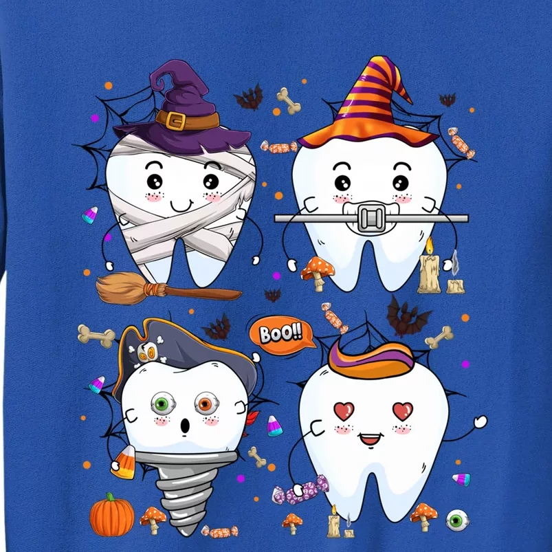 Funny Trick Or Teeth Denstist Halloween Costume Dental Squad Funny Gift Sweatshirt