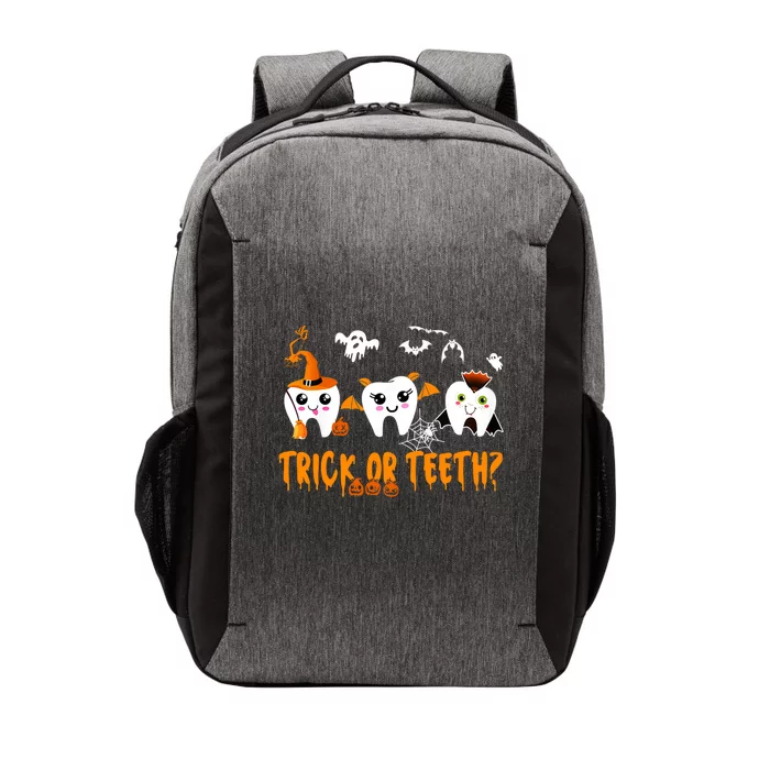 Funny Trick Or Teeth Denstist Halloween Costume Dental Squad Meaningful Gift Vector Backpack