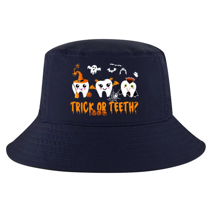 Funny Trick Or Teeth Denstist Halloween Costume Dental Squad Meaningful Gift Cool Comfort Performance Bucket Hat