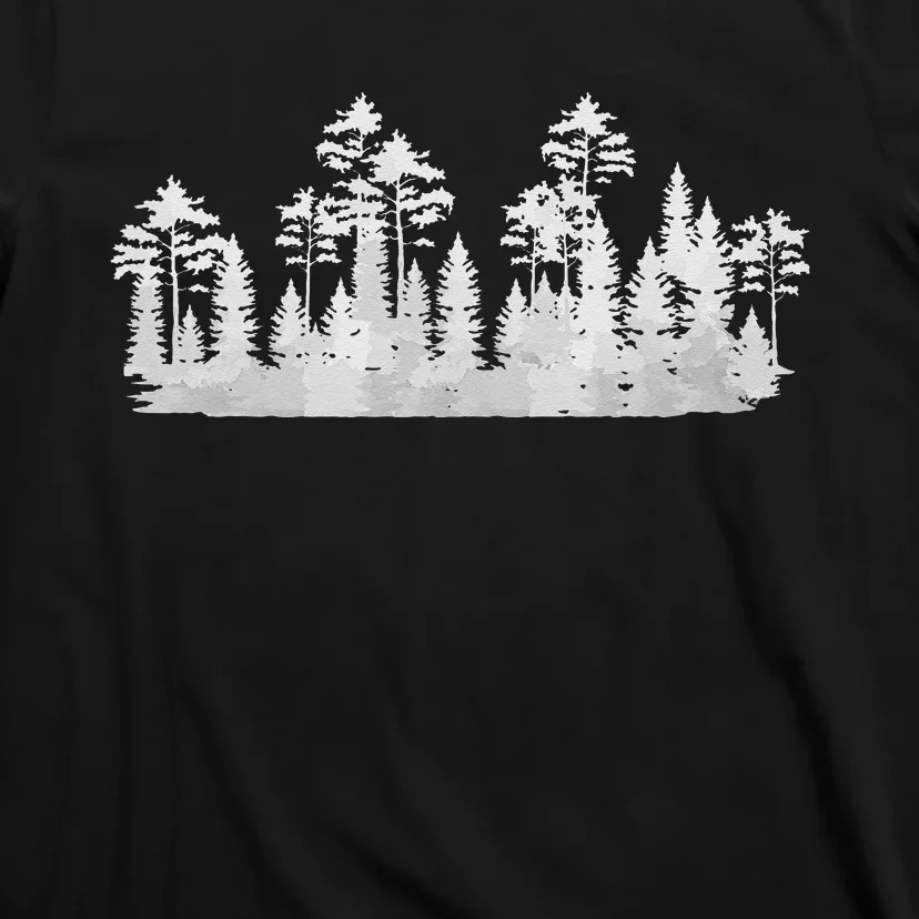 Forest Trees Outdoor Reflection Wildlife Nature T-Shirt