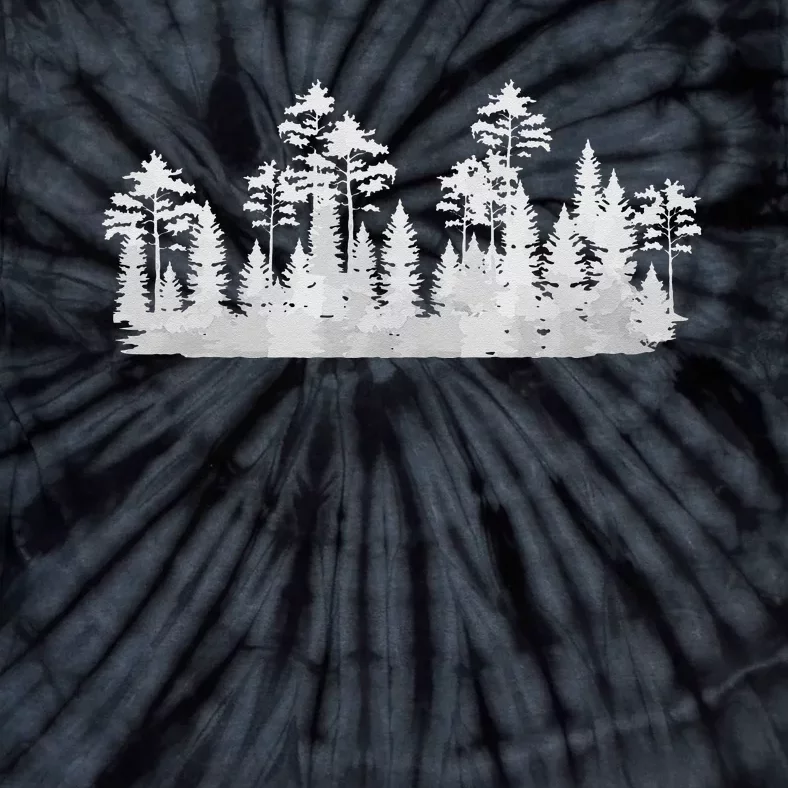 Forest Trees Outdoor Reflection Wildlife Nature Tie-Dye T-Shirt