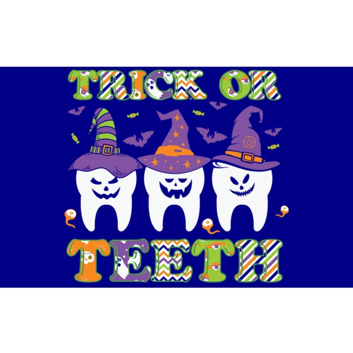 Funny Trick Or Teeth Dental Halloween Gift Bumper Sticker