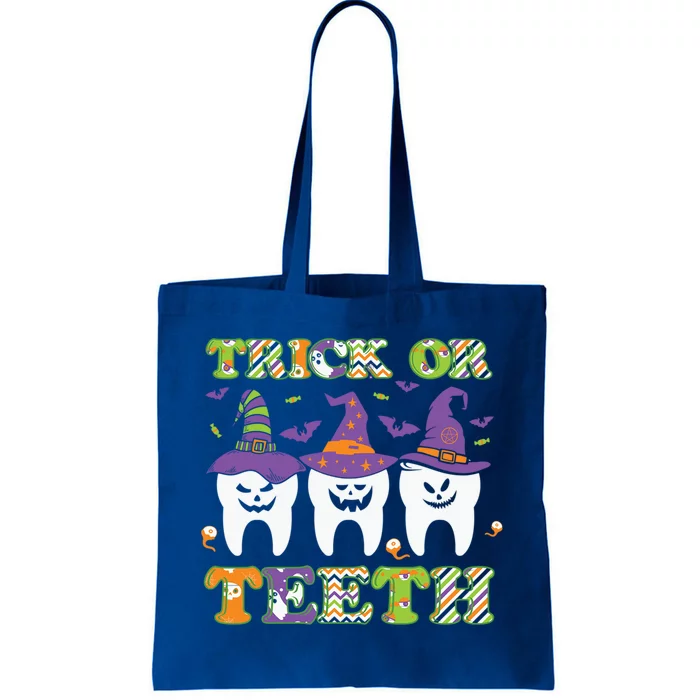 Funny Trick Or Teeth Dental Halloween Gift Tote Bag