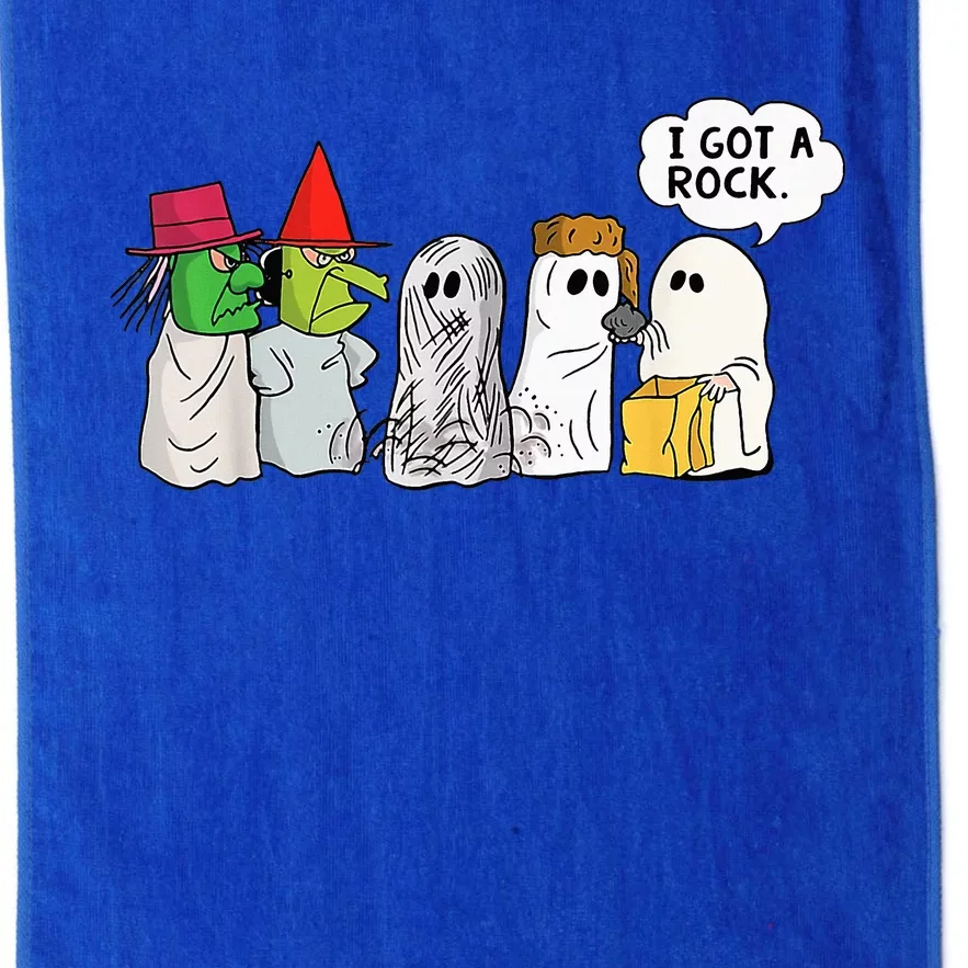 Funny Trick Or Treat Halloween Ghost Costume I Got A Rock Platinum Collection Golf Towel