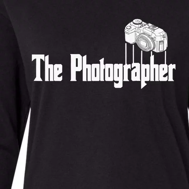 Funny The Photographer Photography Camera Womens Cotton Relaxed Long Sleeve T-Shirt