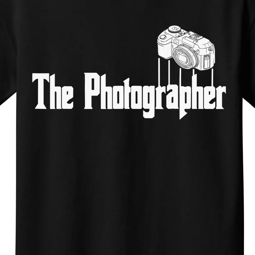 Funny The Photographer Photography Camera Kids T-Shirt